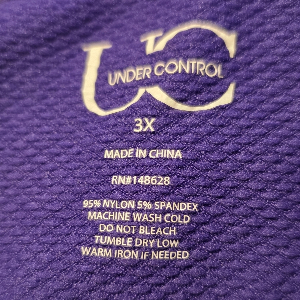 Under Control Purple Athletic Zip-Up Jacket 3X - Picture 2 of 4